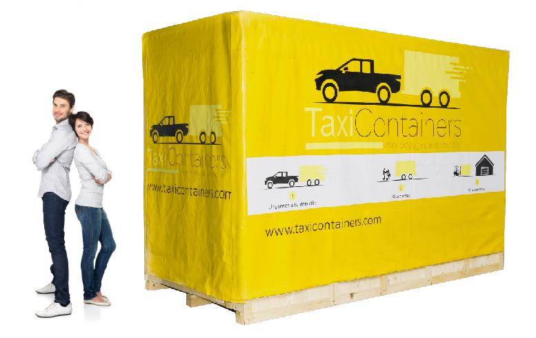 Minibodega móvil TaxiContainers entregada a domicilio